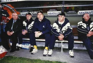 Pierrot Labat with the Bordeaux professional squad